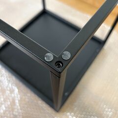 モールテックス ディスプレイ台 2個セット｜コンクリート アイアン ローテーブル サイドテーブル 展示台 無機質の画像