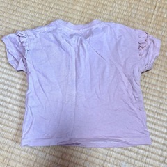 しまむら CLOSSHIフリル Tシャツ 無地 くすみピンク 90の画像