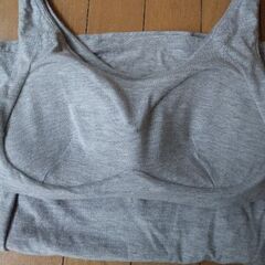 カップ付きブラタンクトップ／グレー／Lサイズの画像