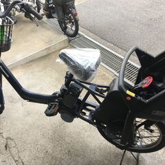 地域限定送料無料　パナソニック　ギュットアニーズ　子供乗せ　16AH　三人乗り　紺　パスバビーアン　ビッケモブ　神戸市　電動自転車の画像
