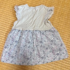 しまむら 花柄 チュール Tシャツ 100の画像