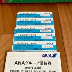 【ANA　株主優待券】5枚の画像
