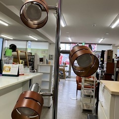 2511-070 3灯スタンドライト 点灯確認済み 電球付き 中古の画像