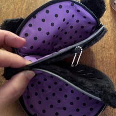 メリーチョコレート2024ハロウィン　限定完売品ニャンダフルポーチ　黒猫ポーチの画像