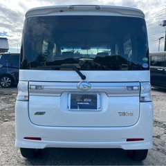 【支払総額19.8万円】後期型タントカスタムRSターボ4WD車検令和9年11月機関良好 パワスラ フルセグTV Bluetooth の画像