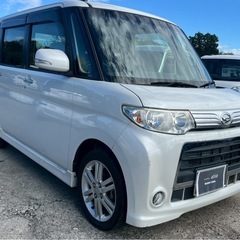 【支払総額19.8万円】後期型タントカスタムRSターボ4WD車検令和9年11月機関良好 パワスラ フルセグTV Bluetooth の画像