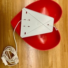 IKEA　LEDウォールランプ, ハート レッド UPPLYST ウップリストの画像