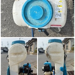 ジャンク品　背負式 丸山 MARUYAMA MS035D-1 動力散布機 動力噴霧器 噴霧機 噴霧器 さぎりの画像