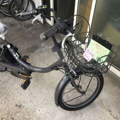 地域限定送料無料　ブリヂストン　ビッケ　三人乗り　15,4AH　子供乗せ　黒系　ギュットアニーズ　パスバビーアン　神戸市　電動自転車　の画像