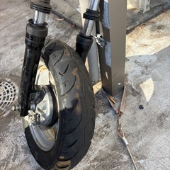 ヤマハ　sa36j  ジョグ　フロントホイール　フォークセットの画像