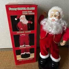 【動作確認済・新品電池付き！】ファニーサンタクロース サンタクロース人形の画像