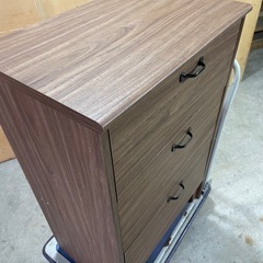 チェスト　整理タンス　引き出し　3段　木製の画像