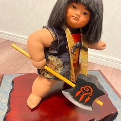 五月人形　鉞担いだ金太郎の画像