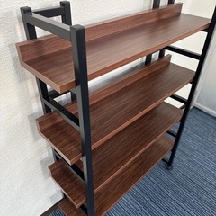 【状態綺麗な為値下げ不可】【幅75奥行き23高さ102】オープンシェルフ　ウッド　ラック　棚の画像