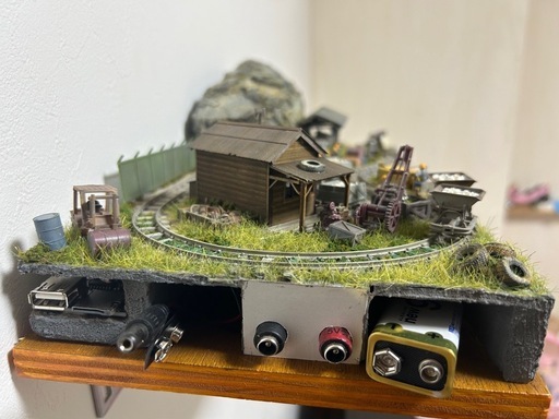 HOナロー9mm 鉱山レイアウト 鉱山風ミニミニレイアウト」（車輌付き） 超ミニレイアウト 9mm HO