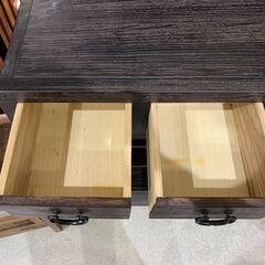 キャスター付｜桐天然木サイドボードの画像