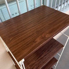 収納棚４段　ブラウンの画像