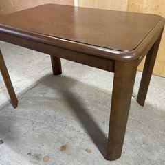 ダイニングテーブル　こたつ　1人用　テーブルこたつ　電源線なしの画像