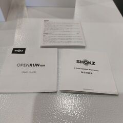【愛品館 市原店】SHOKZ　OpenRun　ワイヤレス骨伝導イヤホン SKZ-EP-000012 　【愛市IMP051112-104】の画像