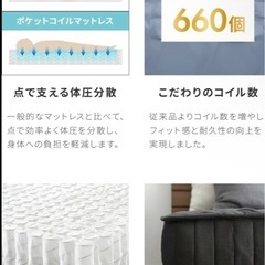 コイルスプリング ベッドマットレス 美品11月中にお取引き希望の画像