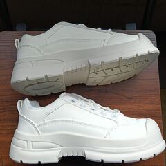 新品 24cm レディース スニーカー ホワイト シューズ 靴 カジュアル(922-Z)の画像