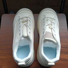 新品 25cm レディース スニーカー ホワイト シューズ 靴 カジュアル(921-Z)の画像