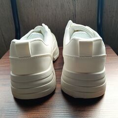 新品 25cm レディース スニーカー ホワイト シューズ 靴 カジュアル(921-Z)の画像