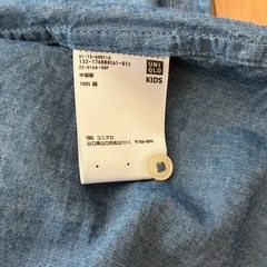 ユニクロ　デニムシャツワンピースの画像