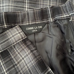COMME CA ISM チェック柄プリーツスカートの画像