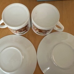 決まりました　未使用　レトロなカップ&ソーサーの画像