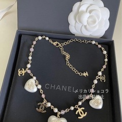 CHANEL パールハート　ネックレスの画像