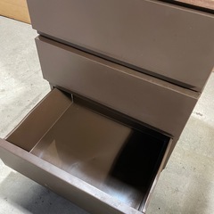 ①　プラチェスト　チェスト　引き出し　3段　整理タンスの画像