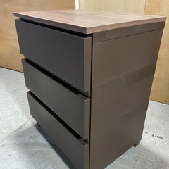 ①　プラチェスト　チェスト　引き出し　3段　整理タンスの画像