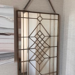 アンティークミラー＆アンティークキャンドルホルダー5点セットの画像