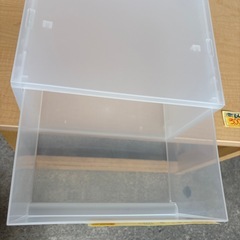 【在庫3点】【無印】【ポリプロピレン 小物収納ケース】クリーニング済み【管理番号10411】町の画像