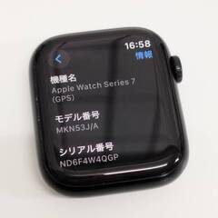 Apple Watch Series 7/GPS/45mm/A2474/ミッドナイト〈MKN53J/A〉の画像