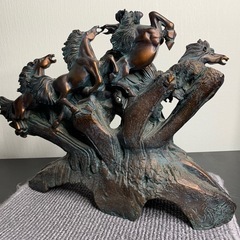 （交渉中…）縁起物　九頭馬　置き物　うまくいく　　の画像