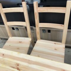 【ジャングルジャングル石津店】IKEA イケア　INGO　ダイニングセット　イス×4ｾｯﾄ　ホワイト　 堺市 西区 東区 北区 南区 堺区 石津の画像