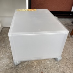 【無印】【ポリプロピレン 小物収納ケース】【キャスター付き収納】クリーニング済み【管理番号10411】町の画像