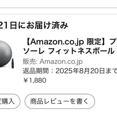 フィットネスボール 65cm シルバーグレー 🏋️‍♀️✨の画像