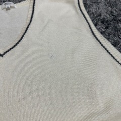 岡崎城西高校　スクールベスト　LL 白の画像