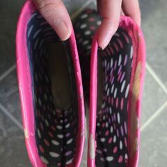 2点ムートン黒　レインブーツ　サイズ20の画像