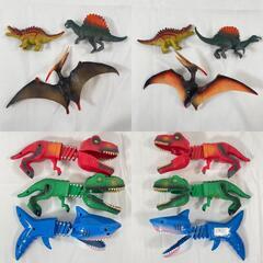 美品 ノーブランド  おもちゃ・玩具 キッズ 【16点セット】恐竜 ティラノ ギガノト スピノ プテラノドン ステゴ マジックハンド【中古】の画像