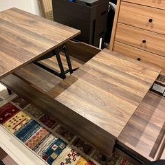 ニトリ　 昇降リビングテーブル(リフティ 100 MBR）の画像