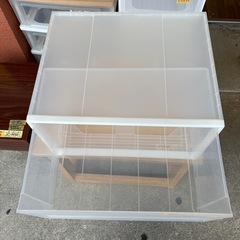【在庫2点】【無印】【ポリプロピレン ワイド収納ケース】クリーニング済み【管理番号10411】町の画像
