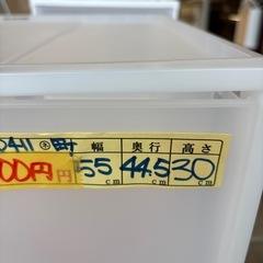 【在庫2点】【無印】【ポリプロピレン ワイド収納ケース】クリーニング済み【管理番号10411】町の画像