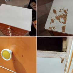 昭和レトロ チェスト 引出し 収納家具 レトロポップ　/TJ-2648 2Fの画像