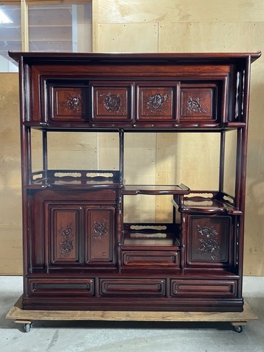 ②　茶棚　飾り棚　和家具　木製