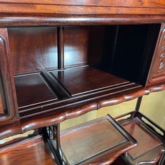 ②　茶棚　飾り棚　和家具　木製　　の画像