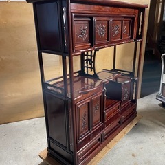 ②　茶棚　飾り棚　和家具　木製　　の画像